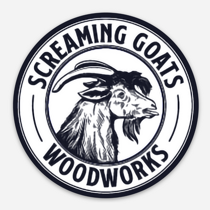 Screaming Goats Woodworks - sticker
